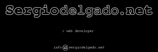 Sergio Delgado - web developer